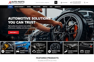 design auto part shopify store automotive website car part store auto part store