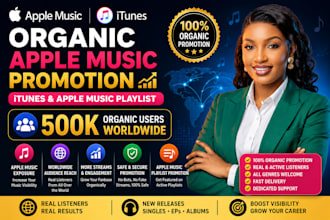 do organic apple music promotion, itunes, apple music playlist