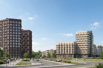 develop commercial community,suburban track housing,modern apartment, cgi visual