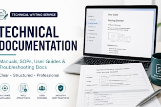 write professional user manuals and technical guides