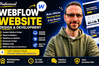 build webflow website, framer website, figma to webflow framer landing page