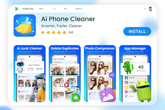 design app store and play store screenshots