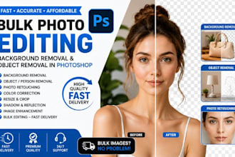 do bulk photo editing, background removal image object removal in photoshop