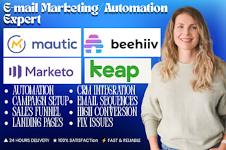 setup mautic marketo beehiiv keap landing page email marketing forms automation