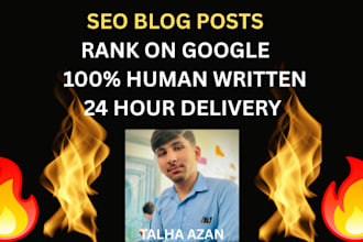 write SEO  blog  posts and  articles