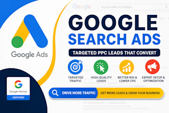 setup google search ads PPC campaign for lead generation