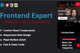 build custom react UI components, sliders, and modular web elements