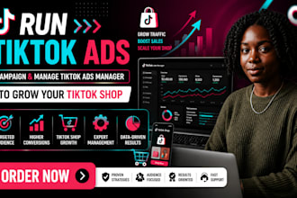 run tiktok ads campaign and manage tiktok ads manager to grow your tiktok shop