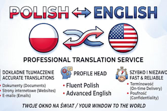 translate english to polish and polish to english