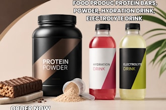 formulate food product, protein bars, powder, hydration drink, electrolyte drink
