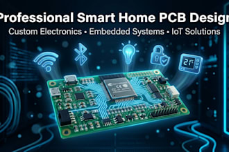 design smart home pcb, smart switch and iot automation, pcb with esp32