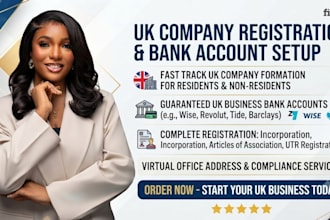 do UK company registration with UK bank accounts  wise mercury business bank