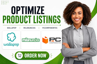 optimize wallapop milanuncios pccomponentes marketplace product listing seo