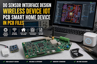 do sensor interface design wireles device iot pcb smart home device in pcb files