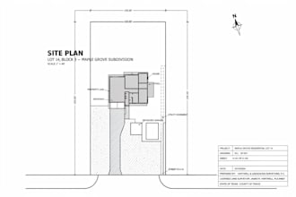 prepare USA site plans, plot plans and survey cad drawings