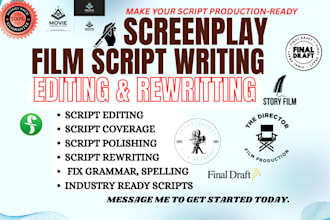 provide a breakdown schedule film budgeting for your film script on movie magic