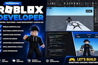 do roblox scripting bug fixing roblox studio game development and custom gui