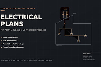 design electrical plans for your adu, garage conversion