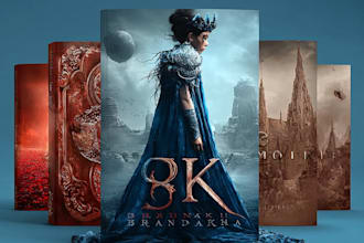 design stunning book cover, ebook cover, print cover