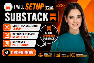 setup and design your professional substack newsletter