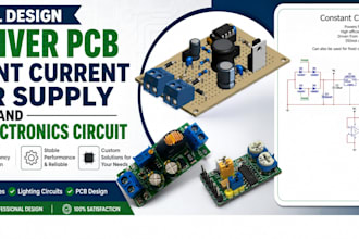 design led driver pcb constant current power supply lighting electronics circuit