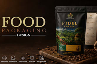 design premium food packaging and food labels