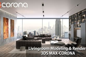 create photorealistic 3d architectural renders with corona software for you