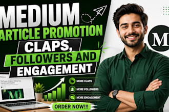 organically promote your medium article and increase followers and engagement
