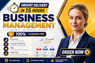 do unique business management assigned, economics, strategic marketing, MBA