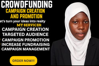 create and promote your campaign to reach donors and receive donations