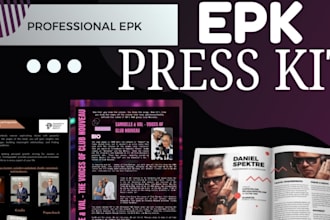 design advance level epk, electronic press kit, media kit, artist, music, bands