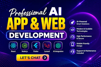 build or rebuild ai chat app, ai software, ai chatbot, ai saas app, ai agent