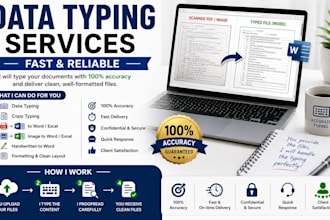 do accurate data typing, copy typing, and document typing