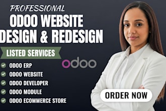 design modern odoo website, odoo landing page and booking website
