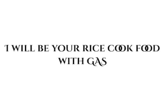 do food on gas cooking rice and beans