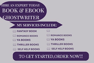 ghostwrite a nonfiction ebook kindle ebook self help ebook or guide
