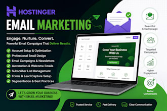 hostinger email marketing reach automation email SMTP setup substack newsletter