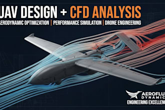 design your uav drone with cad, cfd analysis, and engineering report