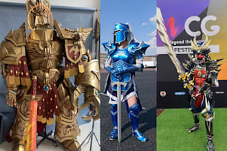 do 3d cosplay creation cosplay model evafoam fabric wearable 3d cosplay armor