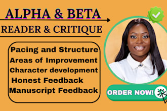 beta read fiction, nonfiction manuscript for critique and feedback