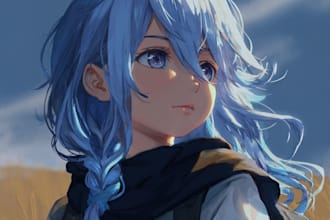 making anime, mecha, pop art ,fan art and original character