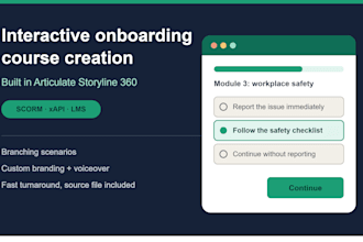 do interactive onboarding course content creation with articulate storyline 360