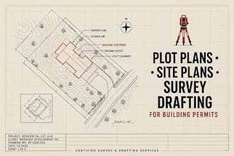 draw plot plans, site plans and survey drafting for washington and ohio permits