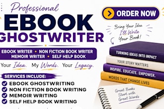 be ebook ghostwriter ebook writer non fiction writer business self help book