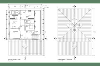 project in modeling 2d architecture autocad