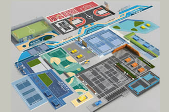 design your sports complex, stadium, gym, and facilities with 3d rendering
