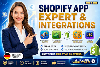 setup shopify app integration and automation workflow