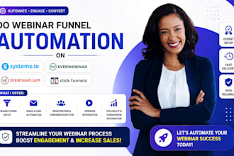 do webinar funnel automation on systeme io everwebinar webinarjam clickfunnels