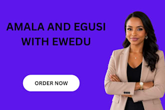 cook amala and egusi soup for you