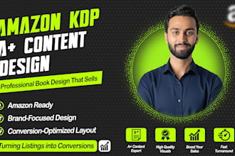 design high converting amazon KDP a plus content